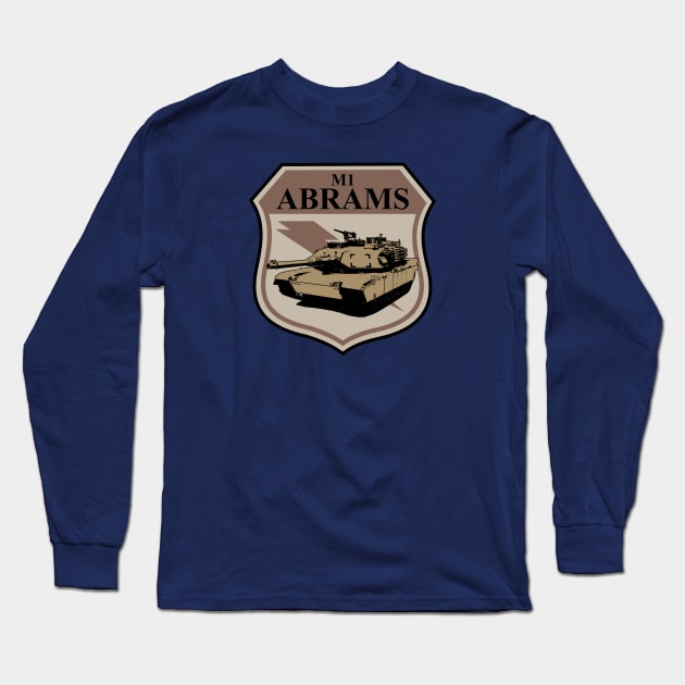 M1 Abrams Tank Long Sleeve T-Shirt by Firemission45